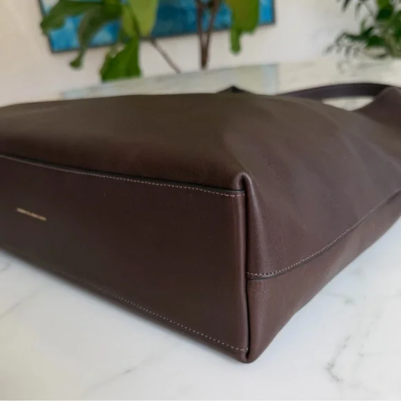 Coach Brooklyn Shoulder Bag 39 Maple Brown Brass XL Leather Shoulder Bag CU044 - Picture 9 of 16